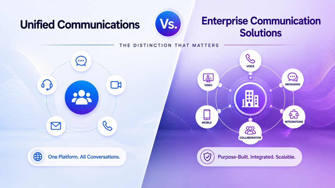 Unified Communications vs Enterprise Communication Solutions comparison for modern business communication